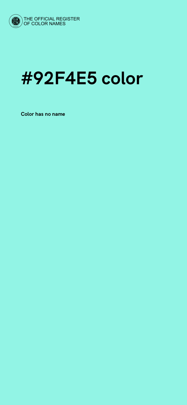 #92F4E5 color image