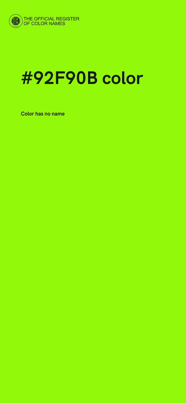 #92F90B color image