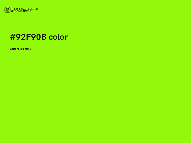 #92F90B color image