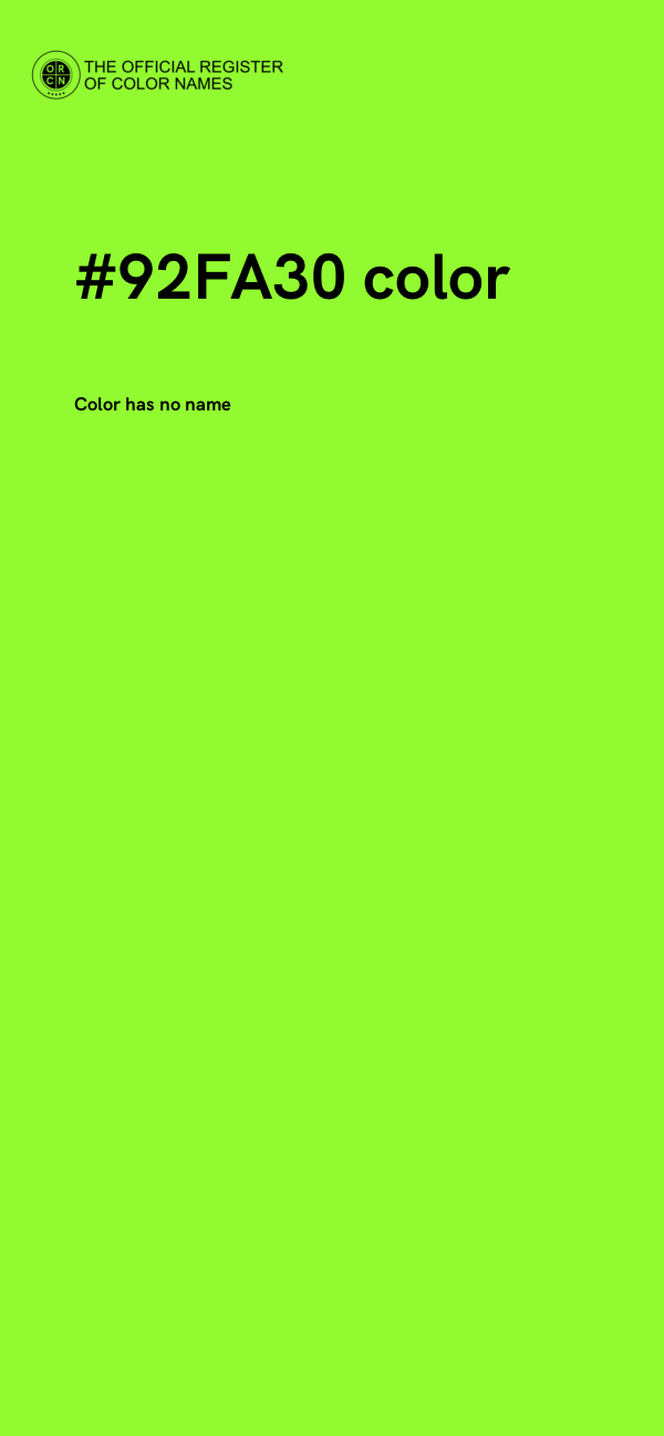 #92FA30 color image