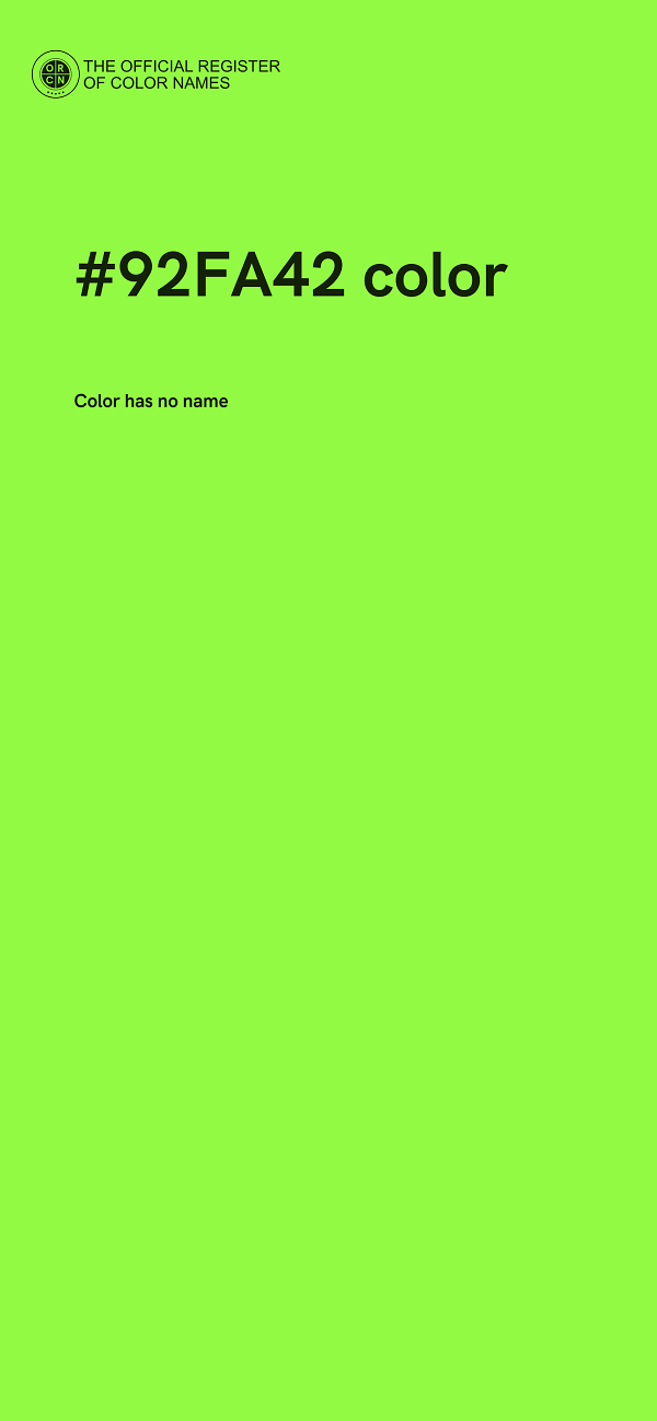 #92FA42 color image