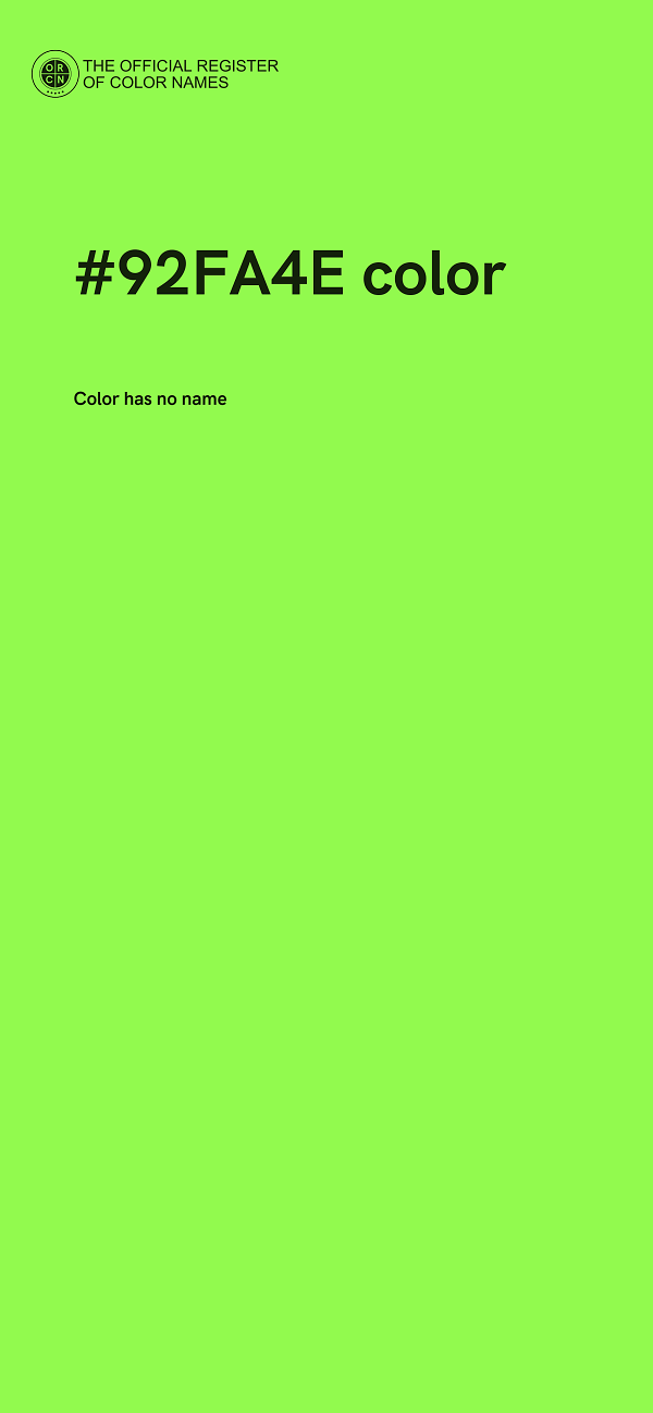 #92FA4E color image