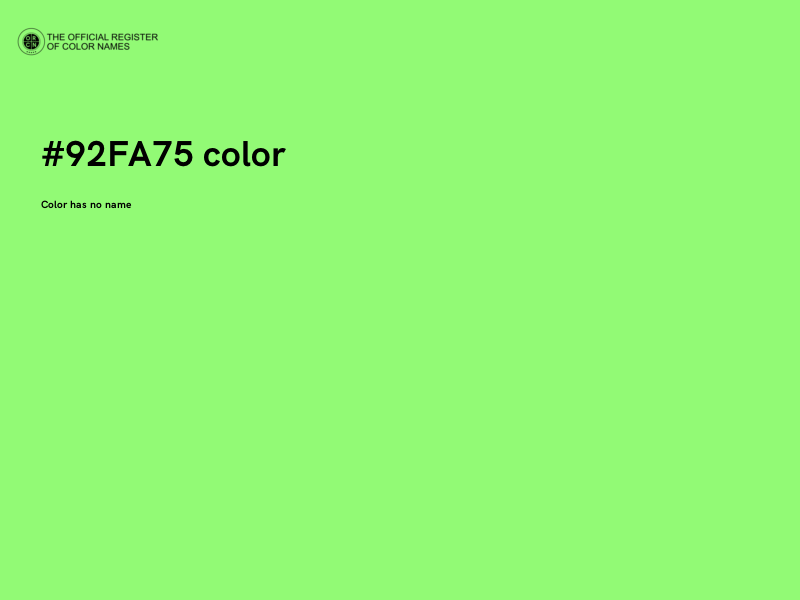 #92FA75 color image