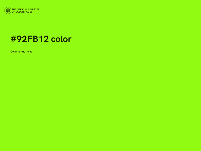 #92FB12 color image