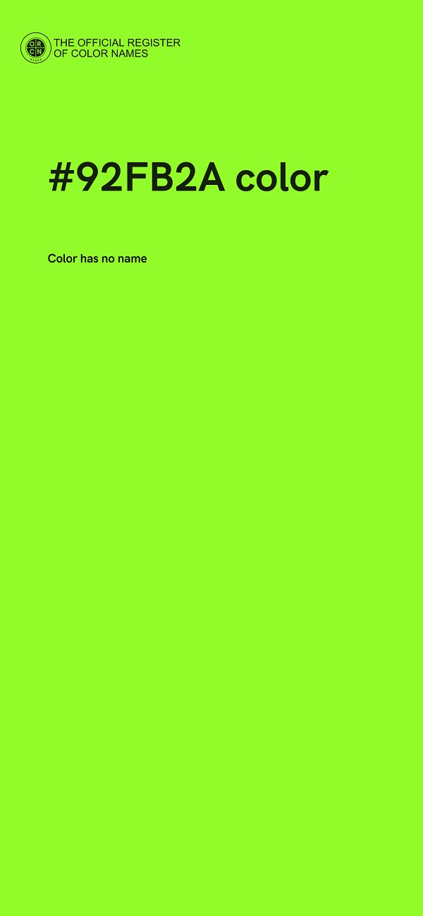 #92FB2A color image