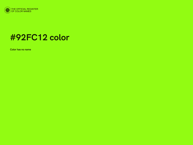 #92FC12 color image