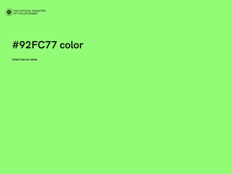 #92FC77 color image