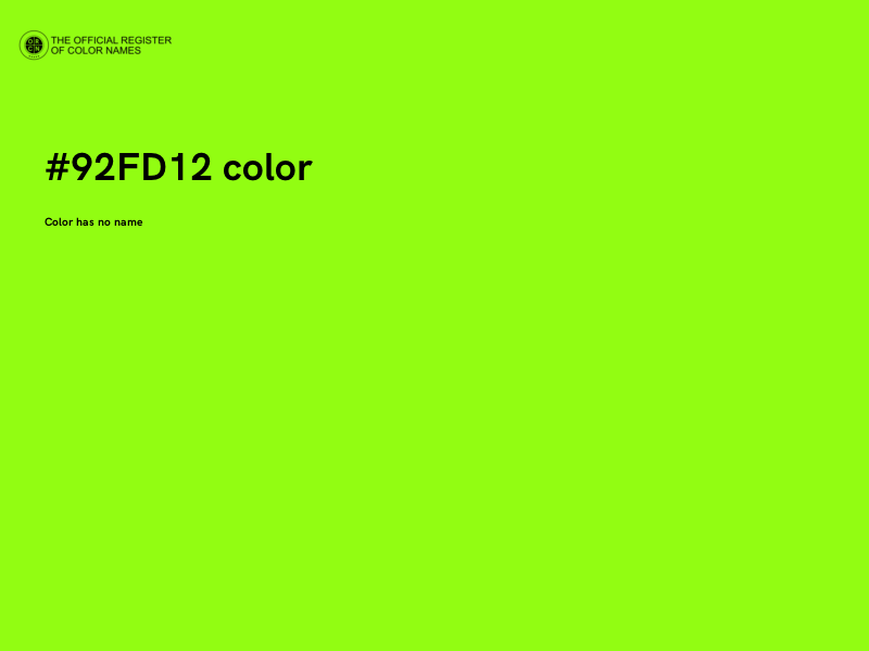 #92FD12 color image