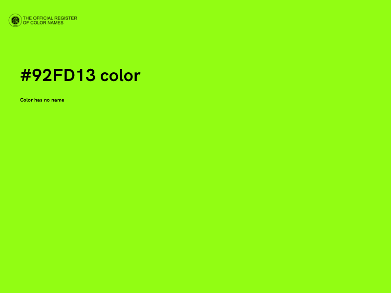#92FD13 color image