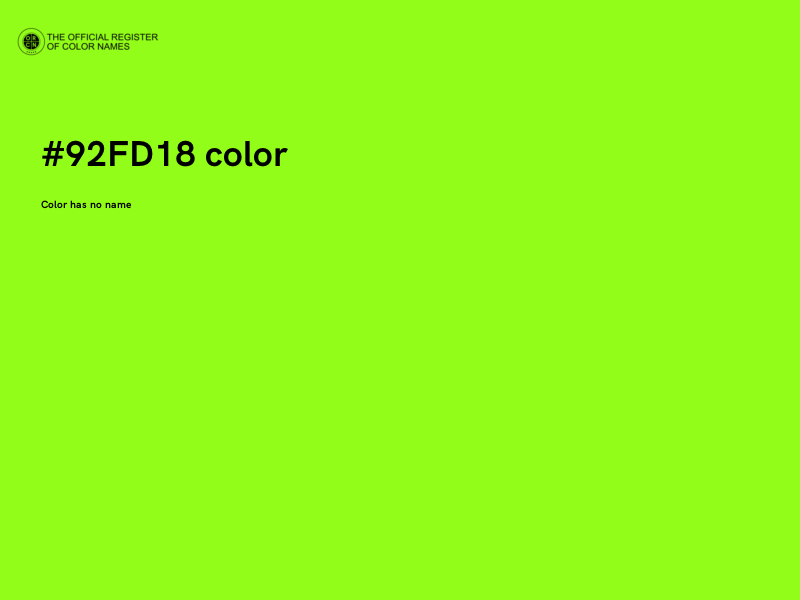 #92FD18 color image