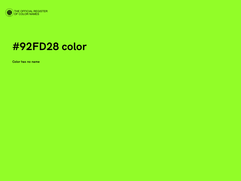 #92FD28 color image