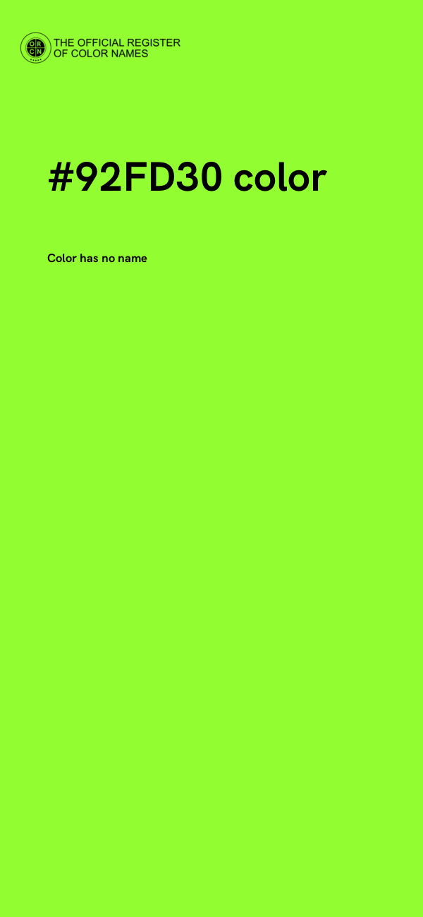 #92FD30 color image