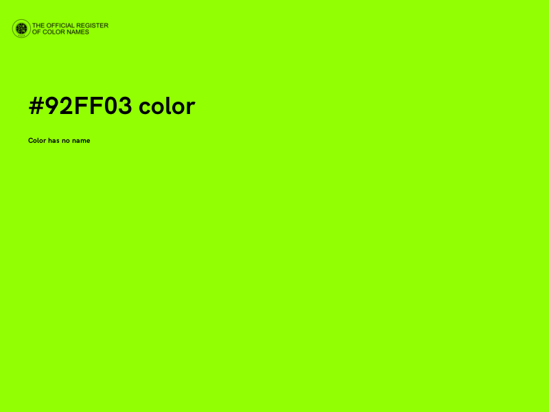 #92FF03 color image