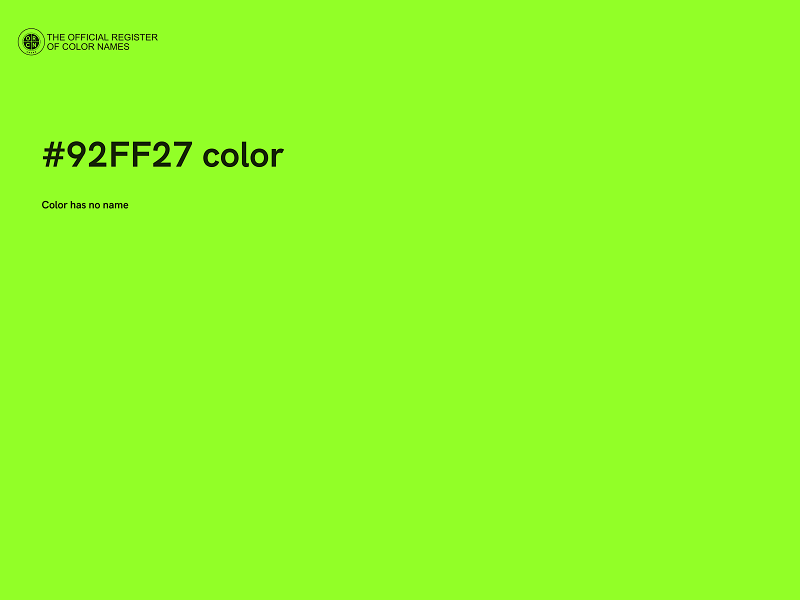 #92FF27 color image