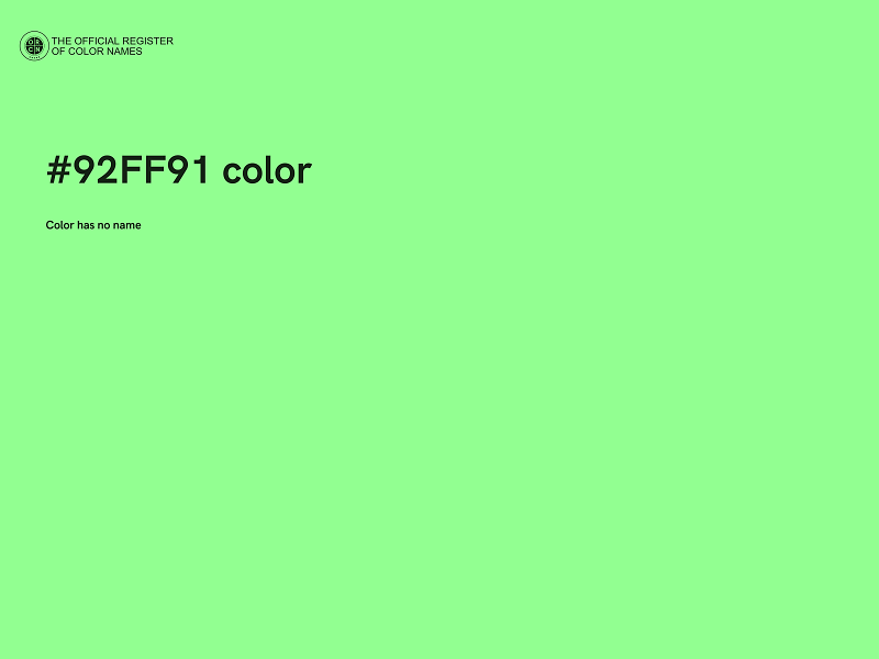 #92FF91 color image