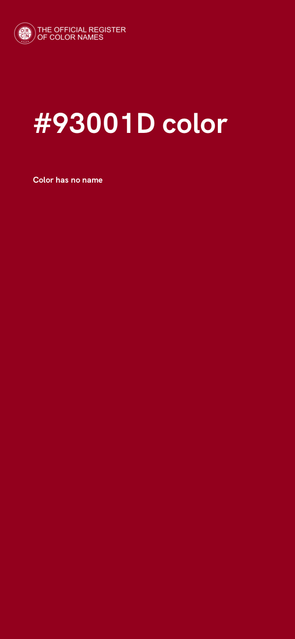 #93001D color image