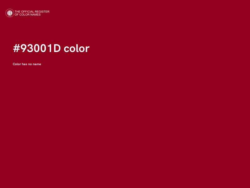 #93001D color image