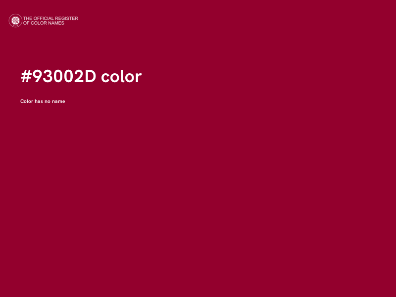 #93002D color image