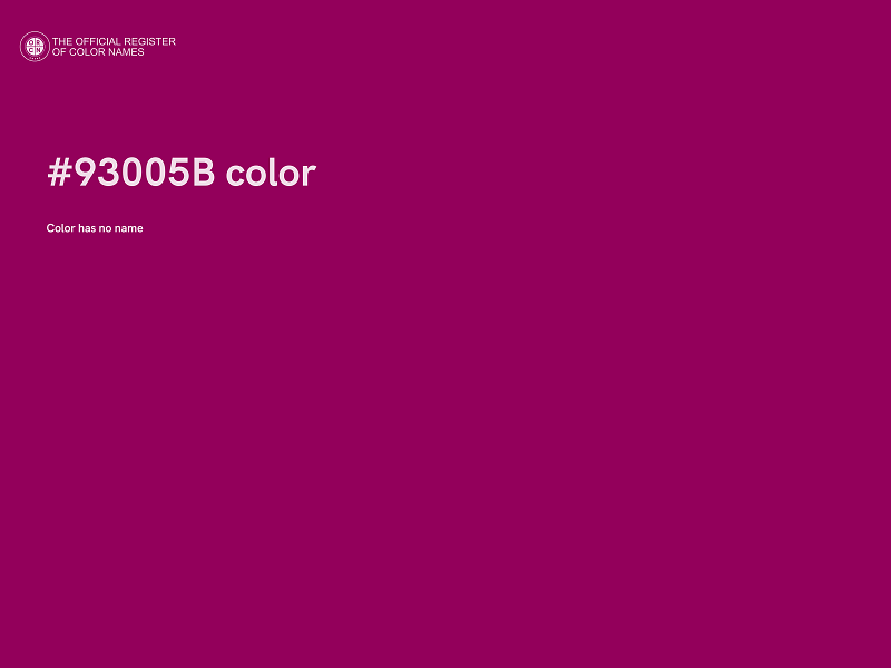 #93005B color image