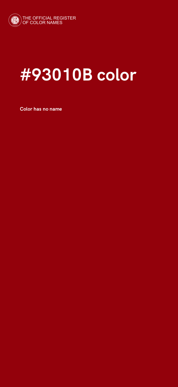 #93010B color image