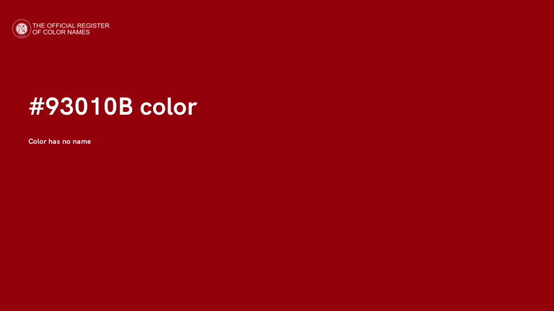 #93010B color image