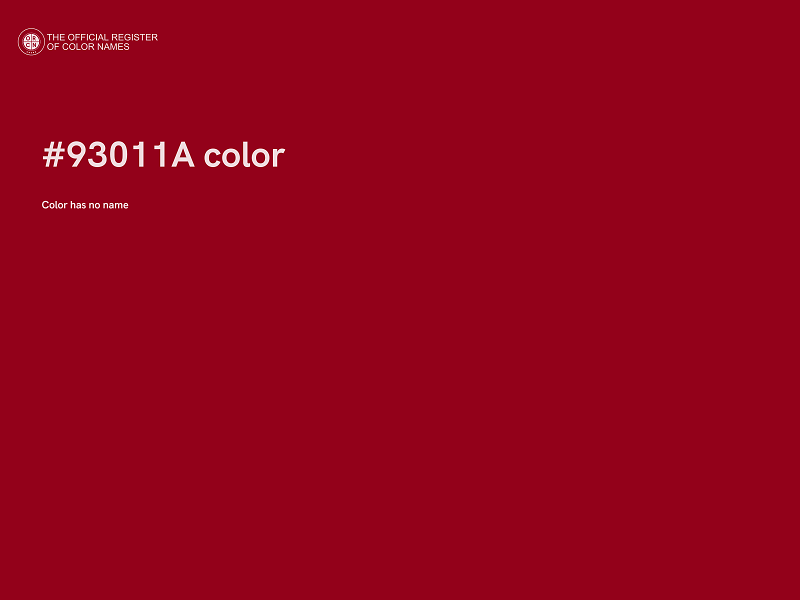 #93011A color image