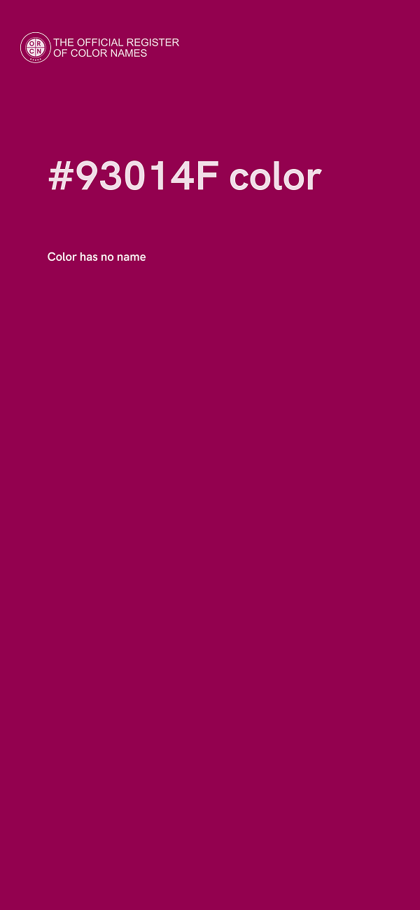 #93014F color image