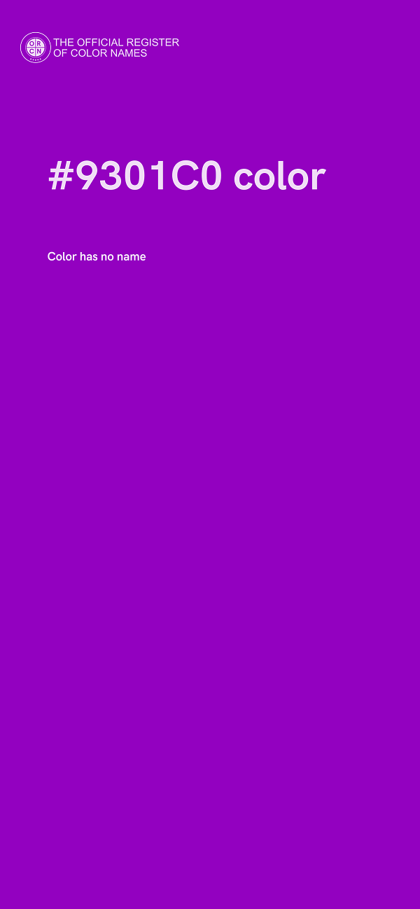 #9301C0 color image