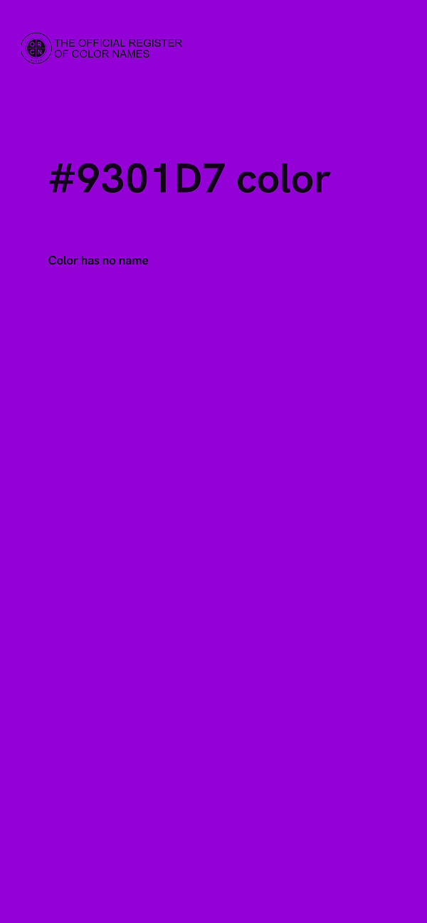 #9301D7 color image
