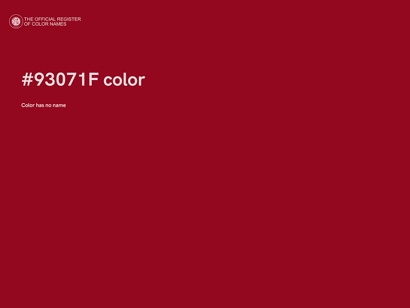 #93071F color image