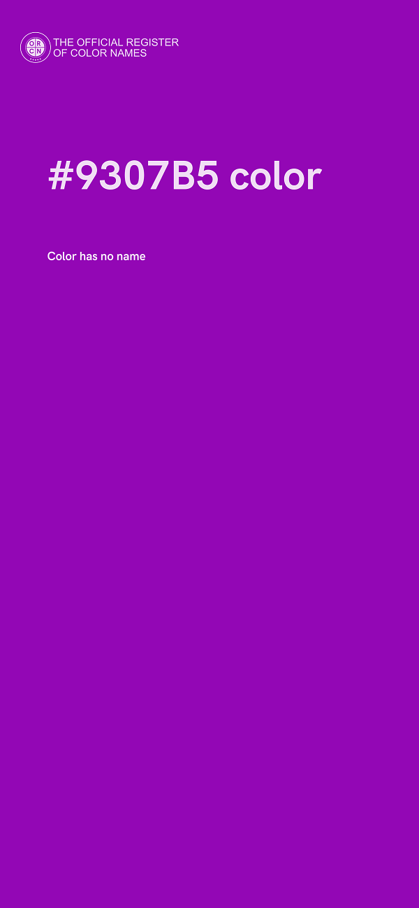 #9307B5 color image