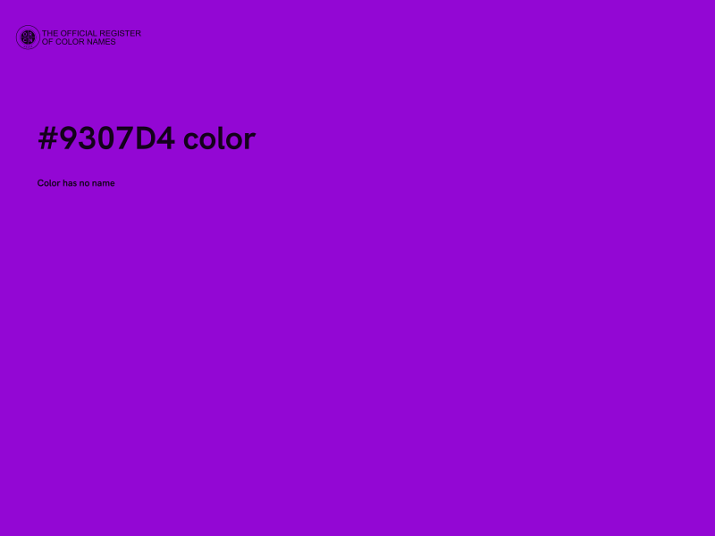 #9307D4 color image