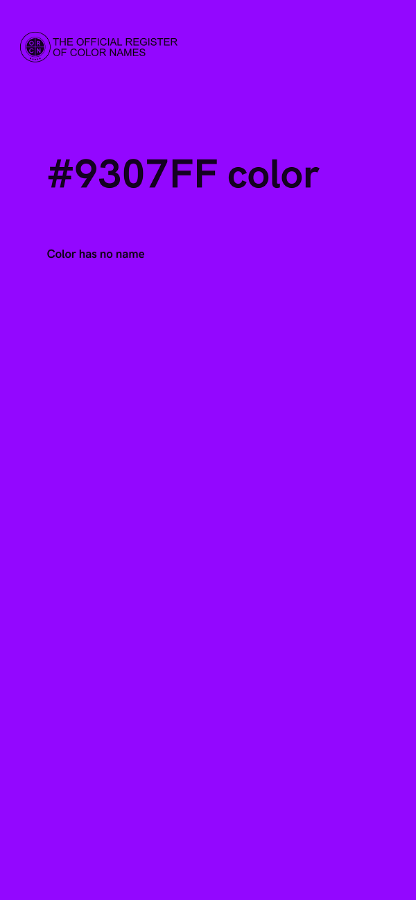 #9307FF color image