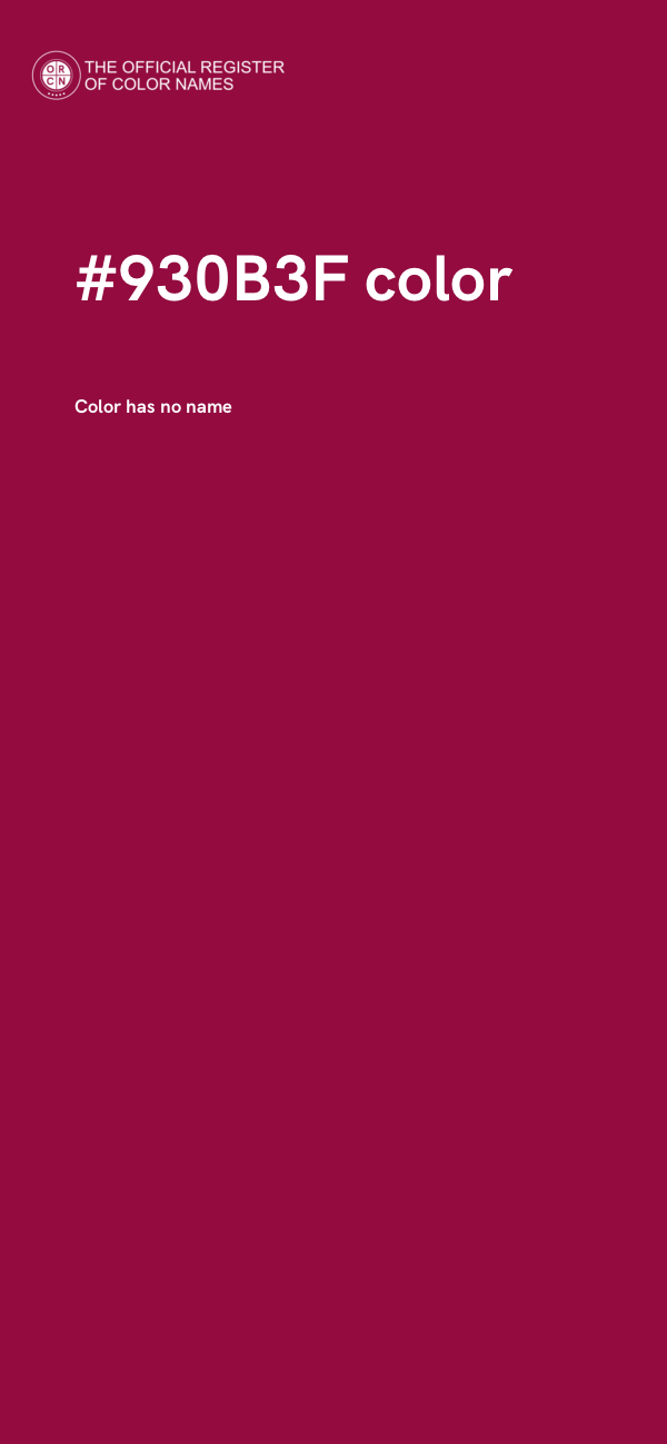 #930B3F color image