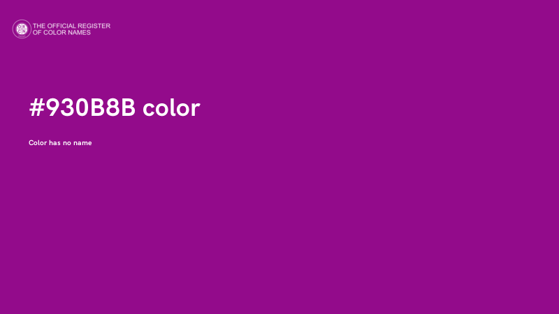 #930B8B color image