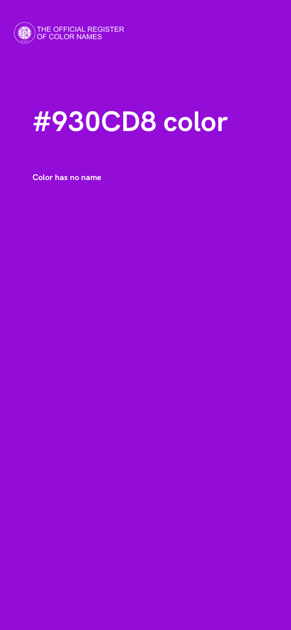 #930CD8 color image