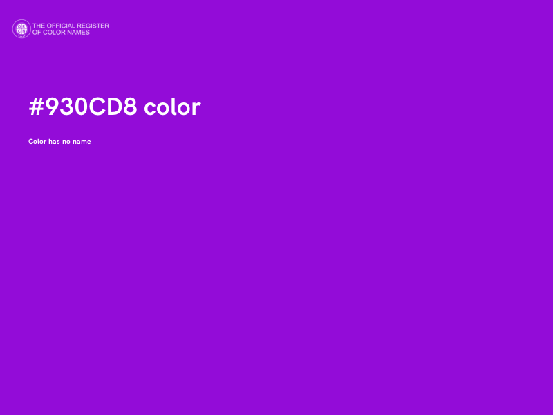 #930CD8 color image