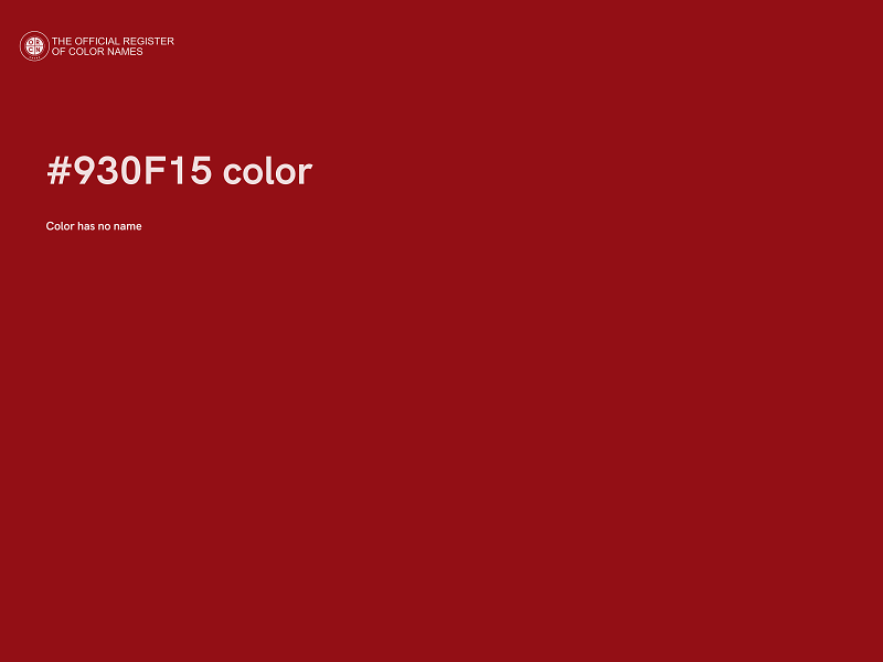 #930F15 color image