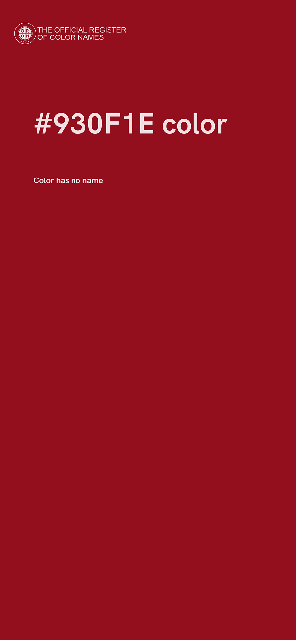 #930F1E color image