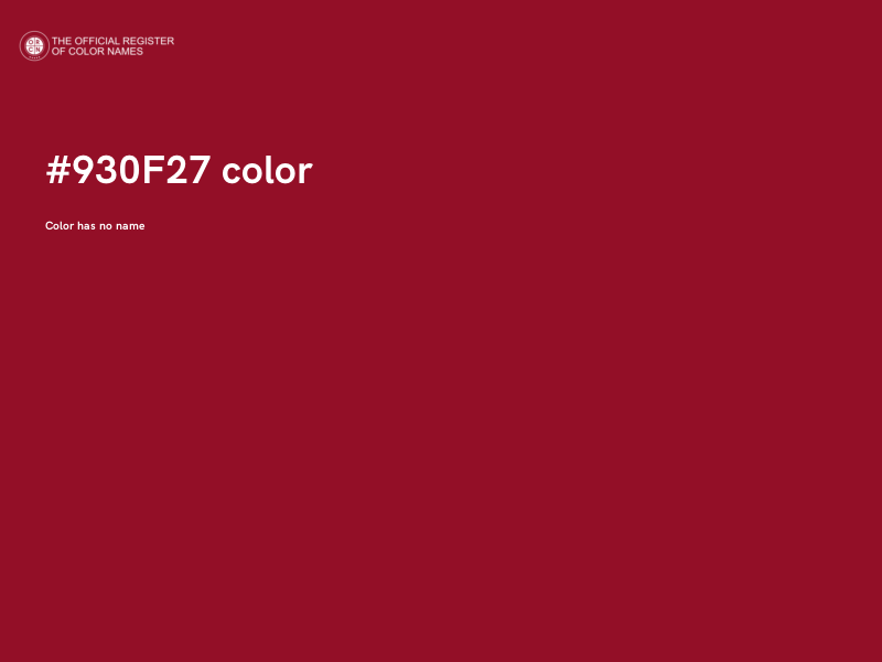 #930F27 color image