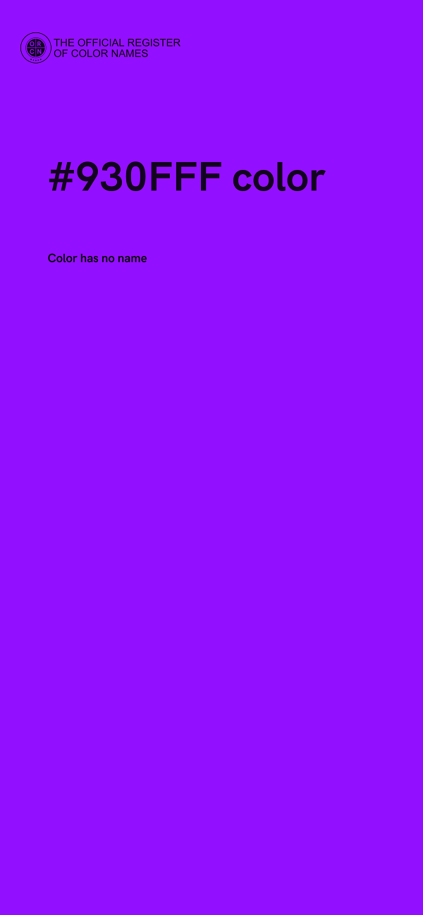 #930FFF color image