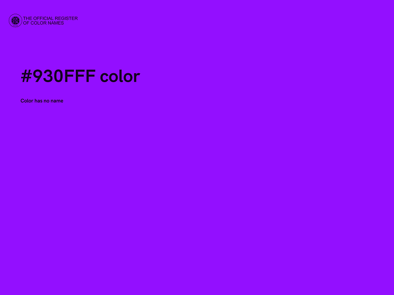 #930FFF color image