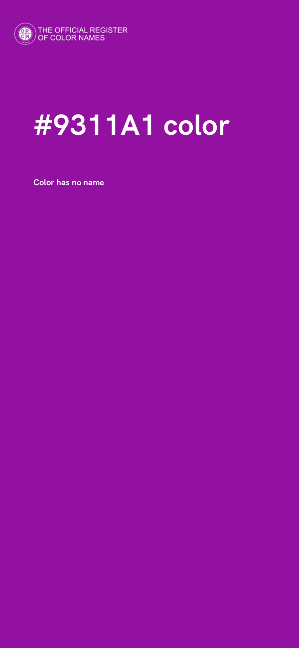 #9311A1 color image