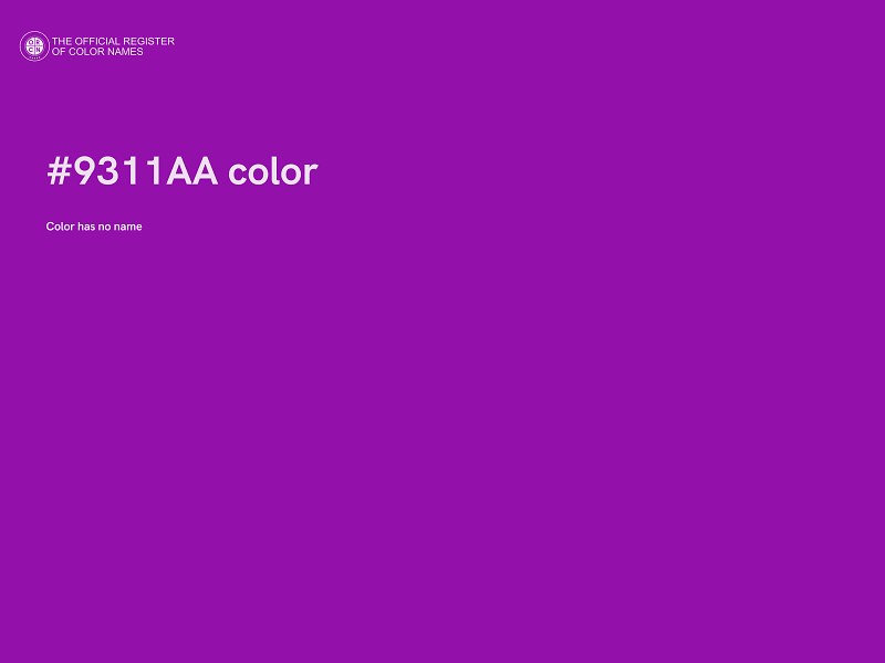 #9311AA color image