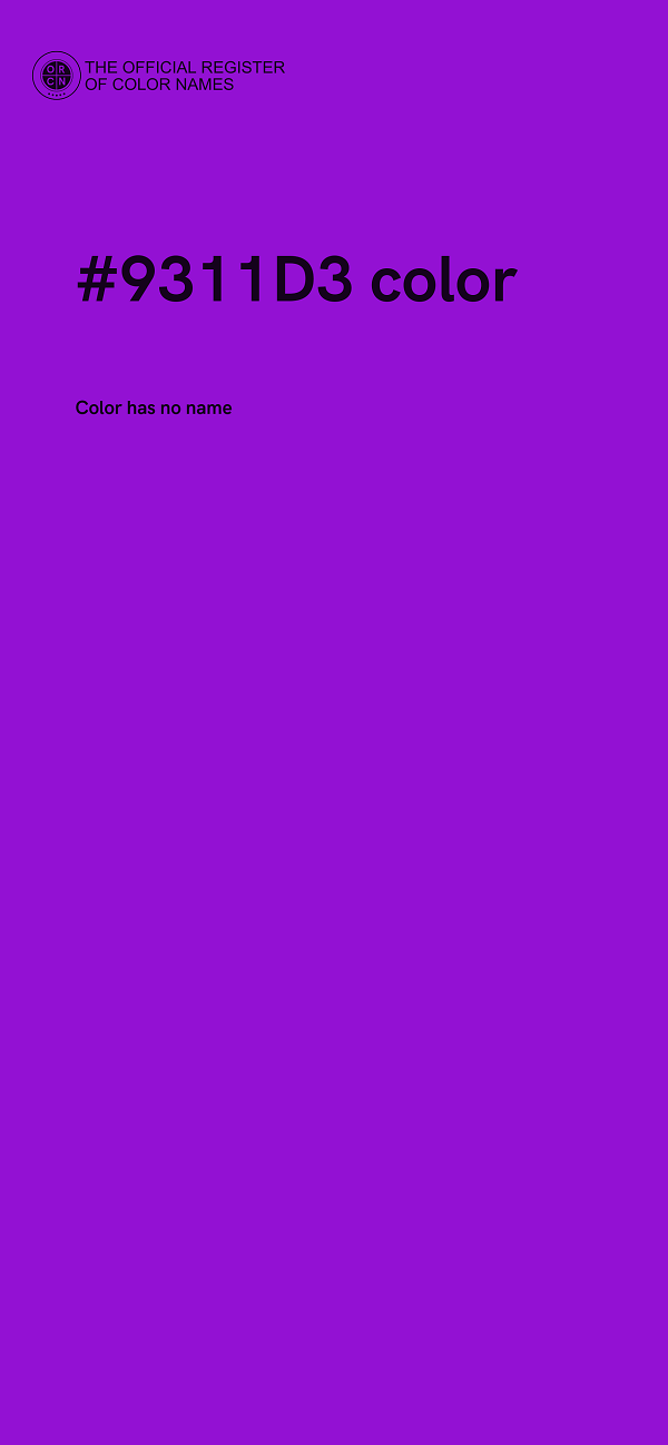 #9311D3 color image