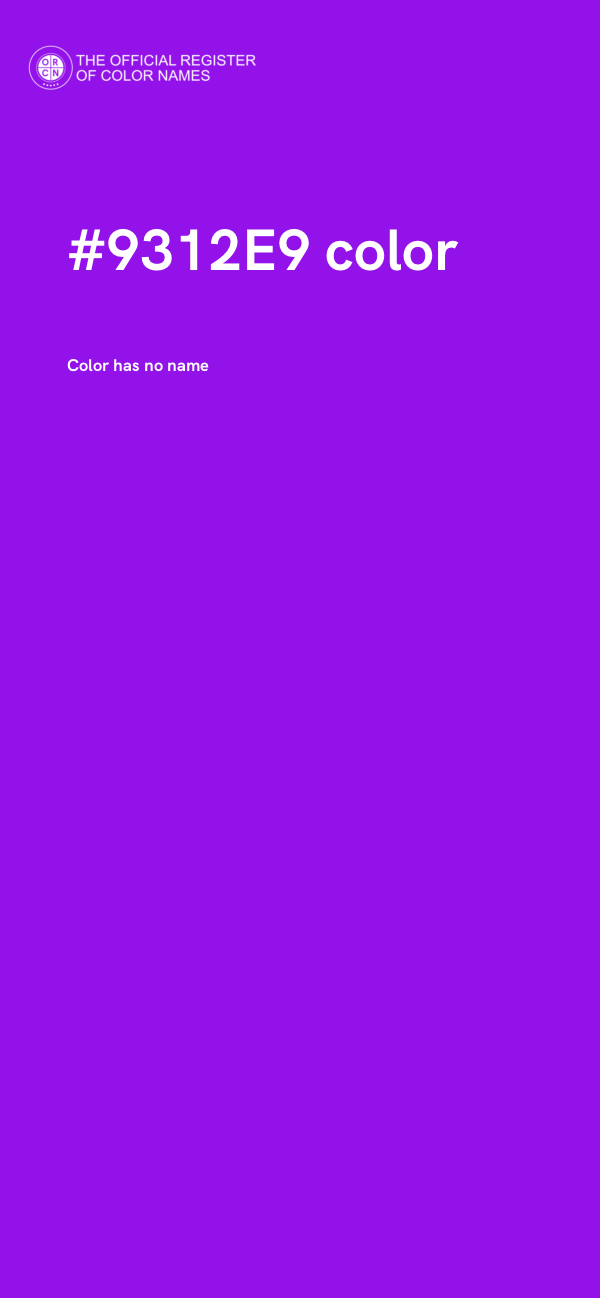 #9312E9 color image