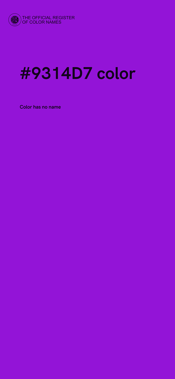 #9314D7 color image
