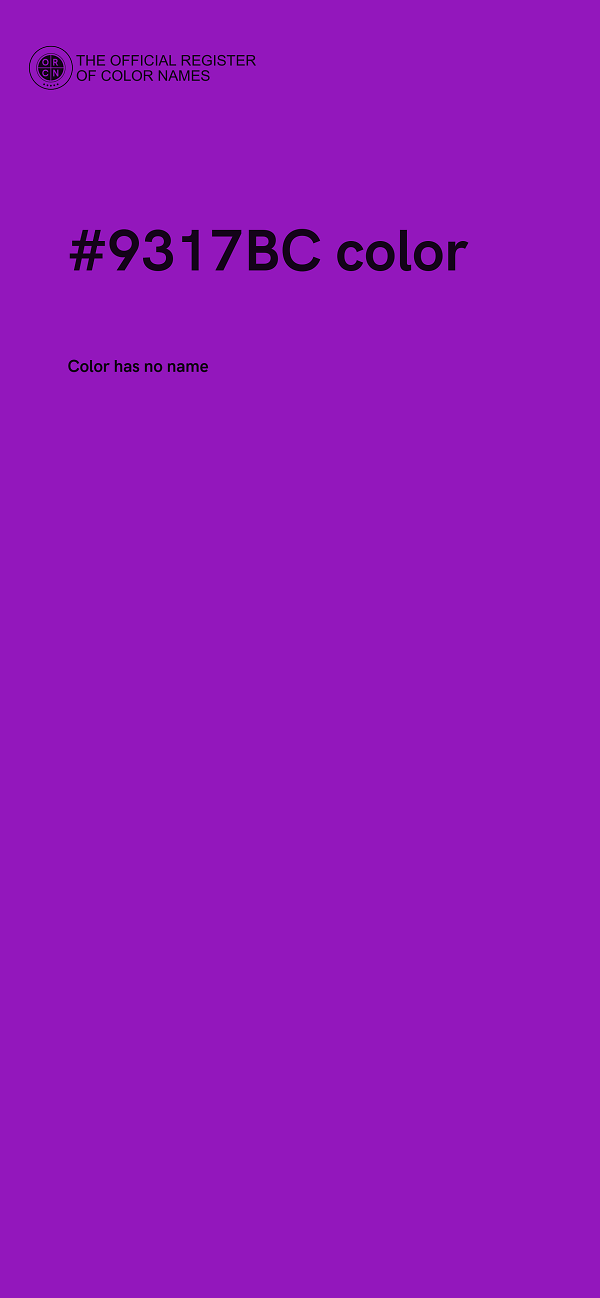 #9317BC color image