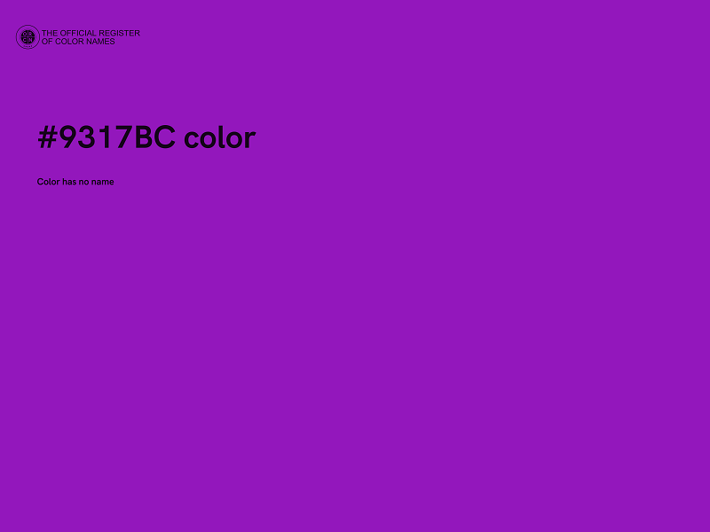 #9317BC color image