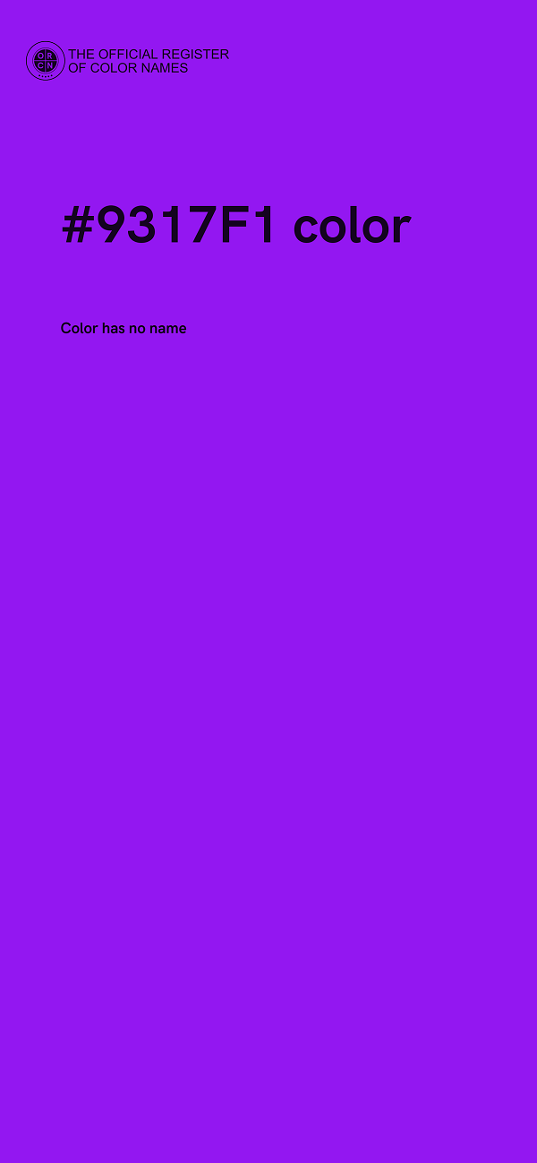 #9317F1 color image